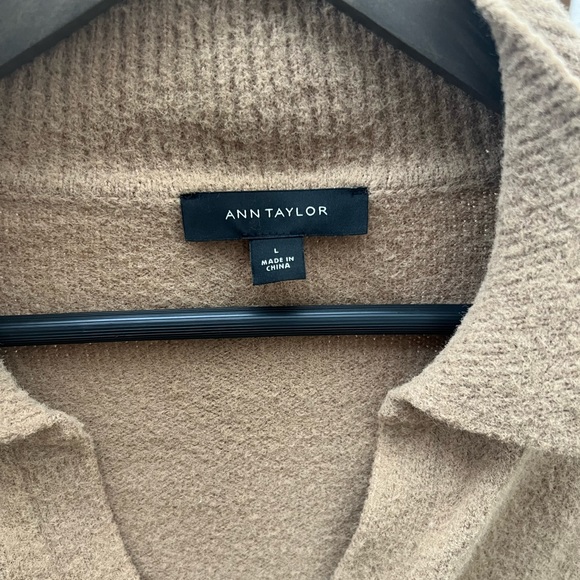 Ann Taylor Beige V-Neck Sweater | Large - Picture 4 of 8